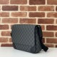 Replica Gucci 821154 GG Emblem medium Men crossbody bag Black Fake