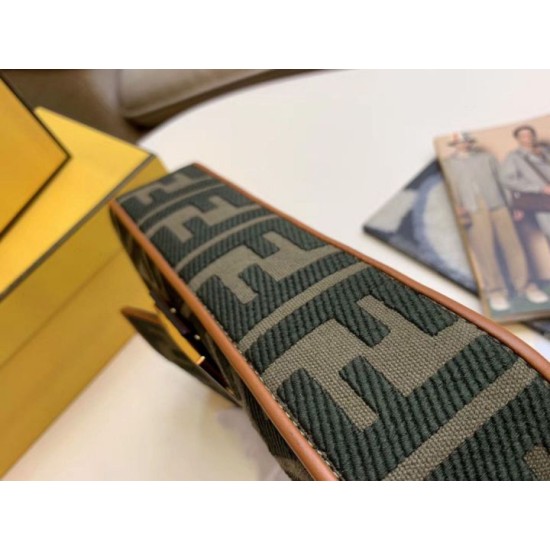 Replica Fendi Baguette Medium Bag Green Denim Replica Fendi Baguette Medium Bag Green Denim Fake