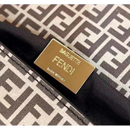 Replica Fendi Medium Baguette 1997 Bag Beige Split Leather Replica Fendi Medium Baguette 1997 Bag Beige Split Leather Fake