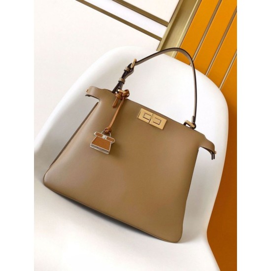 Replica Fendi Peekaboo Soft Medium Bag Brown Replica Fendi Peekaboo Soft Medium Bag Brown Fake