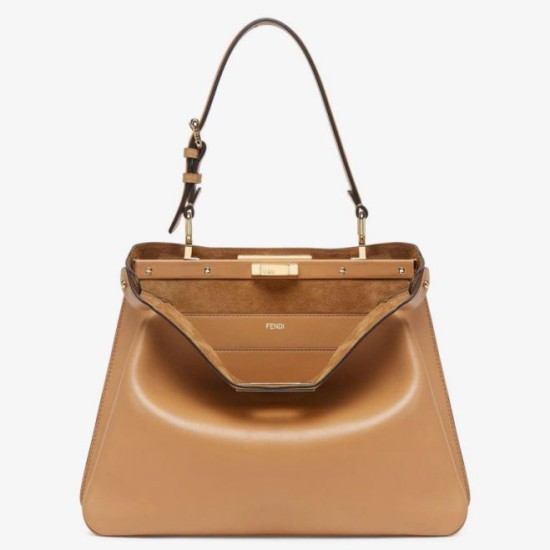 Replica Fendi Peekaboo Soft Medium Bag Brown Replica Fendi Peekaboo Soft Medium Bag Brown Fake