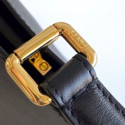 Replica Fendi Peekaboo Soft Medium Bag Black Fake