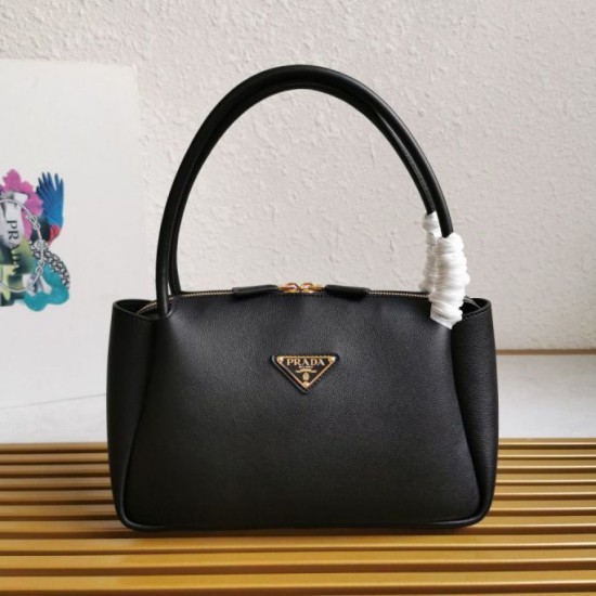 Replica Prada Shoulder Bag with Triangle Logo Black Fake Replica Prada Shoulder Bag with Triangle Logo Black Fake