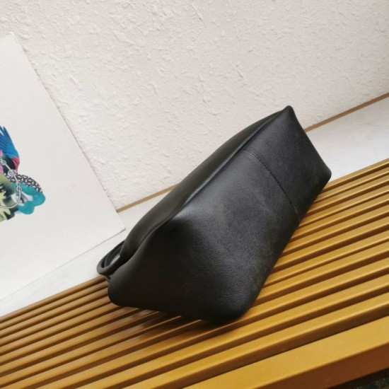 Replica Prada Shoulder Bag with Triangle Logo Black Fake Replica Prada Shoulder Bag with Triangle Logo Black Fake