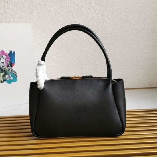 Replica Prada Shoulder Bag with Triangle Logo Black Fake Replica Prada Shoulder Bag with Triangle Logo Black Fake