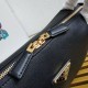 Replica Prada Shoulder Bag with Triangle Logo Black Fake Replica Prada Shoulder Bag with Triangle Logo Black Fake