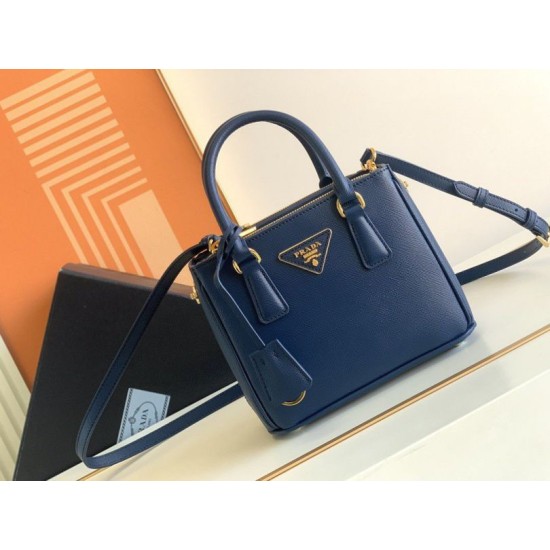 Replica Prada Mini/Medium Galleria Saffiano Bag Blue Replica Prada Mini/Medium Galleria Saffiano Bag Blue
