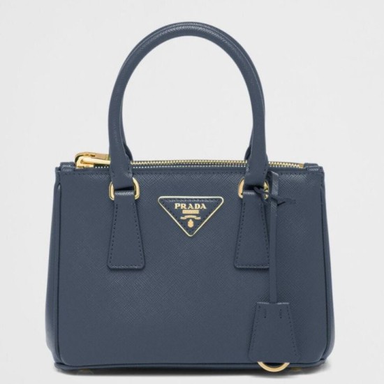 Replica Prada Mini/Medium Galleria Saffiano Bag Blue Replica Prada Mini/Medium Galleria Saffiano Bag Blue
