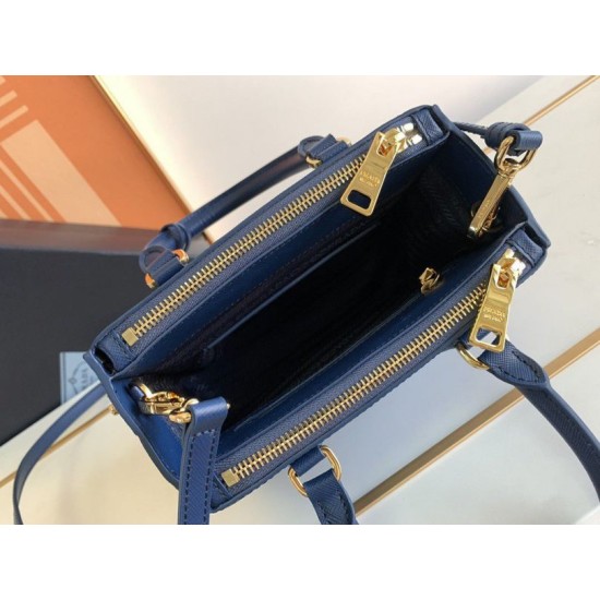 Replica Prada Mini/Medium Galleria Saffiano Bag Blue Replica Prada Mini/Medium Galleria Saffiano Bag Blue