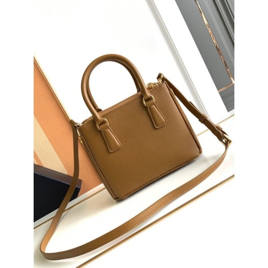 Replica Prada Mini/Medium Galleria Bag Saffiano Brown Replica Prada Mini/Medium Galleria Bag Saffiano Brown