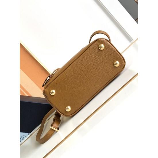 Replica Prada Mini/Medium Galleria Bag Saffiano Brown Replica Prada Mini/Medium Galleria Bag Saffiano Brown