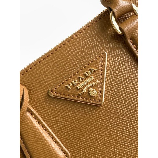 Replica Prada Mini/Medium Galleria Bag Saffiano Brown Replica Prada Mini/Medium Galleria Bag Saffiano Brown