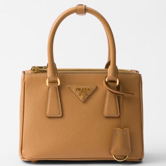 Replica Prada Mini/Medium Galleria Bag Saffiano Brown Replica Prada Mini/Medium Galleria Bag Saffiano Brown