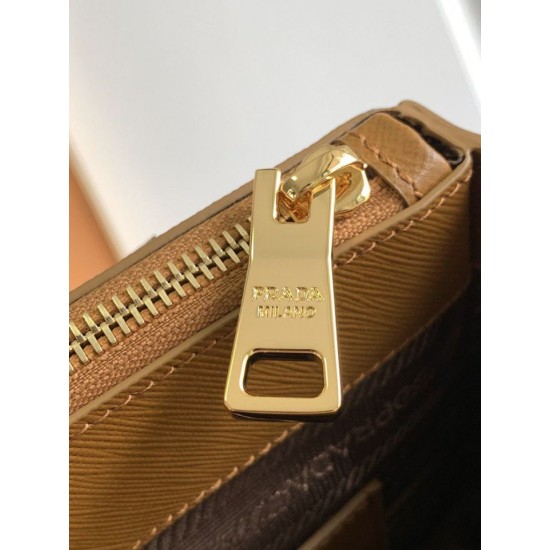 Replica Prada Mini/Medium Galleria Bag Saffiano Brown Replica Prada Mini/Medium Galleria Bag Saffiano Brown