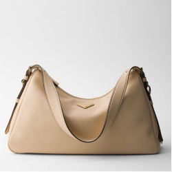 Replica Prada Aimee Large Shoulder Bag Travertine Fake