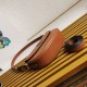Replica Prada Arque Shoulder Bag with Flap Brown Fake Replica Prada Arque Shoulder Bag with Flap Brown Fake