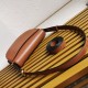 Replica Prada Arque Shoulder Bag with Flap Brown Fake Replica Prada Arque Shoulder Bag with Flap Brown Fake
