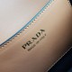 Replica Prada Arque Shoulder Bag with Flap Brown Fake Replica Prada Arque Shoulder Bag with Flap Brown Fake