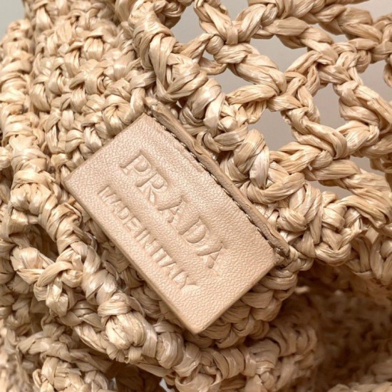 Replica Prada Small Tote Bag Woven Raffia Beige Fake Replica Prada Small Tote Bag Woven Raffia Beige Fake