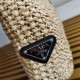Replica Prada Small Crochet Tote Bag Raffia-effect Yarn Beige Fake Replica Prada Small Crochet Tote Bag Raffia-effect Yarn Beige Fake