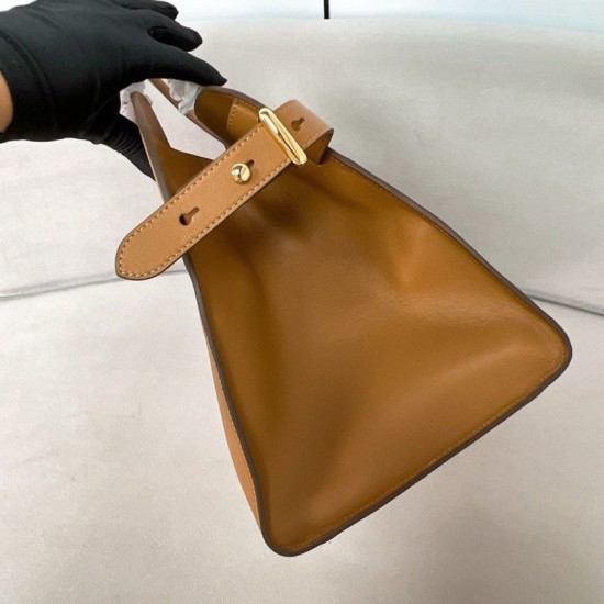 Replica Prada Large Tote Bag with Buckles Brown Fake Replica Prada Large Tote Bag with Buckles Brown Fake