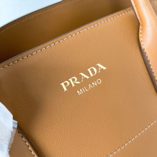 Replica Prada Large Tote Bag with Buckles Brown Fake Replica Prada Large Tote Bag with Buckles Brown Fake