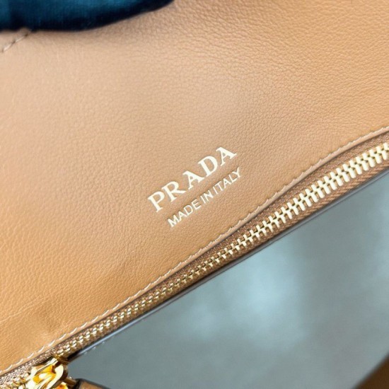 Replica Prada Large Tote Bag with Buckles Brown Fake Replica Prada Large Tote Bag with Buckles Brown Fake