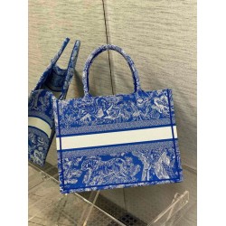 Replica Dior Medium Book Tote Bag Toile de Jouy Reverse Embroidery Blue Fake Replica Dior Medium Book Tote Bag Toile de Jouy Reverse Embroidery Blue Fake