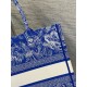 Replica Dior Medium Book Tote Bag Toile de Jouy Reverse Embroidery Blue Fake Replica Dior Medium Book Tote Bag Toile de Jouy Reverse Embroidery Blue Fake