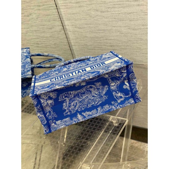 Replica Dior Medium Book Tote Bag Toile de Jouy Reverse Embroidery Blue Fake Replica Dior Medium Book Tote Bag Toile de Jouy Reverse Embroidery Blue Fake
