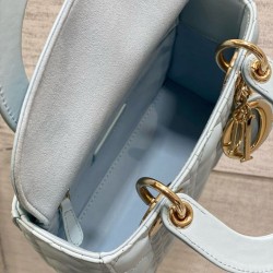 Replica Dior Small Lady Dior My ABCDior Bag Blue Fake