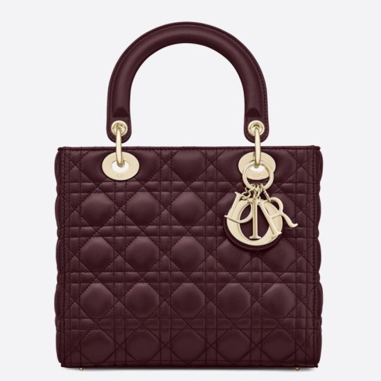 Replica Dior Medium Lady Dior Bag Bordeaux Fake Replica Dior Medium Lady Dior Bag Bordeaux Fake