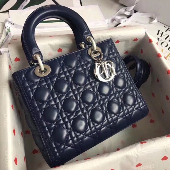 Replica Dior Medium Lady Dior Bag Cannage Blue Fake Replica Dior Medium Lady Dior Bag Cannage Blue Fake