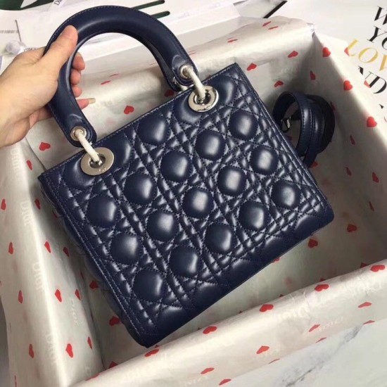 Replica Dior Medium Lady Dior Bag Cannage Blue Fake Replica Dior Medium Lady Dior Bag Cannage Blue Fake