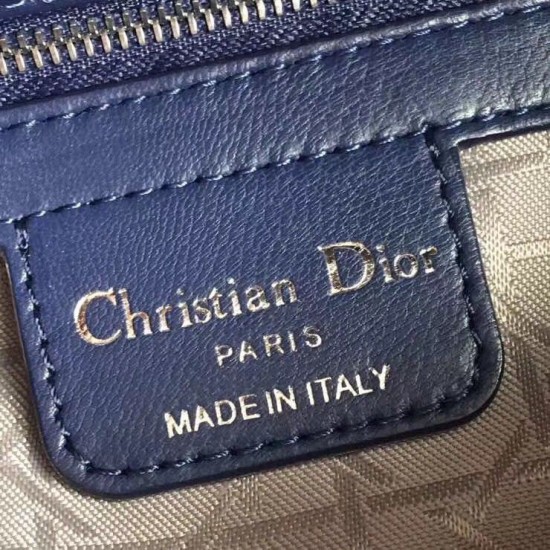 Replica Dior Medium Lady Dior Bag Cannage Blue Fake Replica Dior Medium Lady Dior Bag Cannage Blue Fake