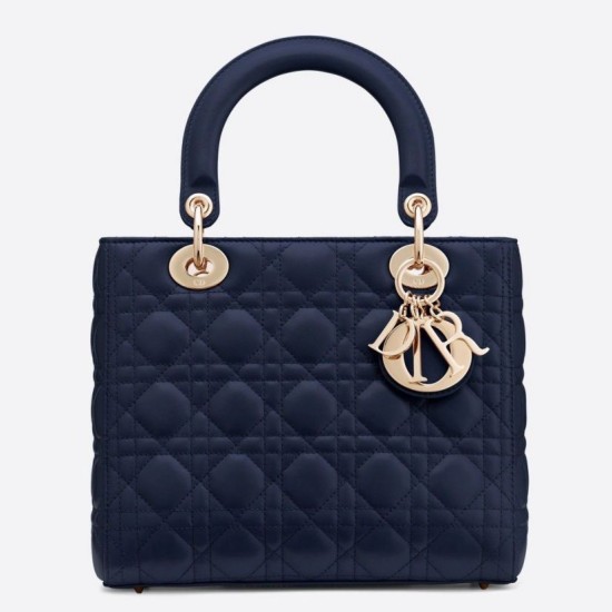 Replica Dior Medium Lady Dior Bag Cannage Blue Fake Replica Dior Medium Lady Dior Bag Cannage Blue Fake