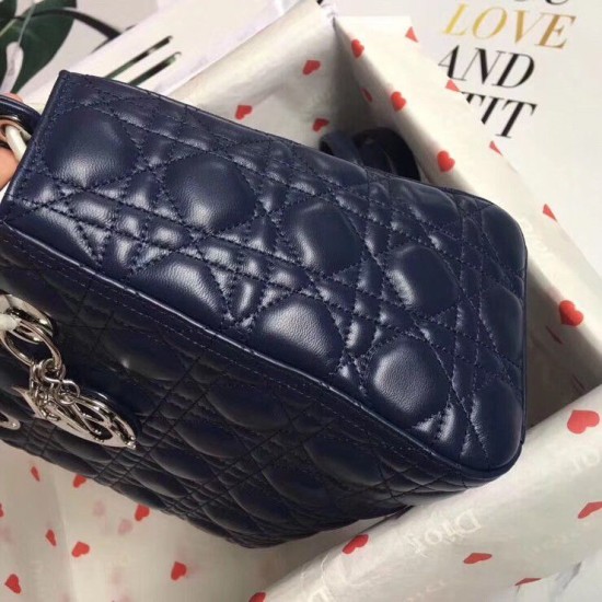 Replica Dior Medium Lady Dior Bag Cannage Blue Fake Replica Dior Medium Lady Dior Bag Cannage Blue Fake