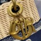 Replica Dior Medium Lady Dior Bag Wicker and Oblique Jacquard Blue Fake Replica Dior Medium Lady Dior Bag Wicker and Oblique Jacquard Blue Fake