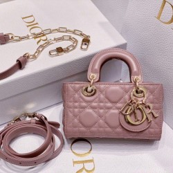 Replica Dior Lady D-Joy Micro Bag Cannage Pink Fake