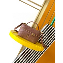 Replica YSL Saint Laurent Gaby Mini Vanity Bag in Barely Pink Fake Replica YSL Saint Laurent Gaby Mini Vanity Bag in Barely Pink Fake