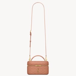 Replica YSL Saint Laurent Gaby Mini Vanity Bag in Barely Pink Fake