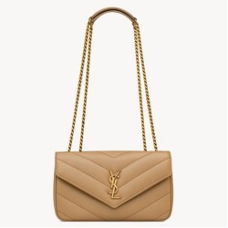 Replica YSL Saint Laurent LouLou Small Bag Matelasse Beige Fake