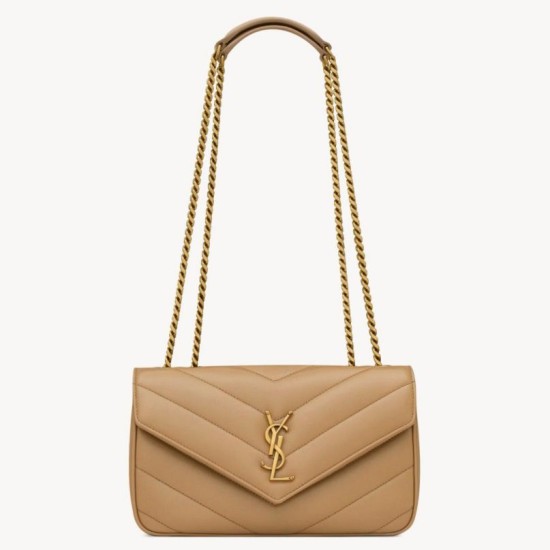 Replica YSL Saint Laurent LouLou Small Bag Matelasse Beige Fake Replica YSL Saint Laurent LouLou Small Bag Matelasse Beige Fake