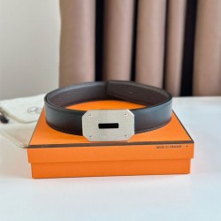 Replica Hermes Neo Reversible Belt 32MM Chocolate Clemence