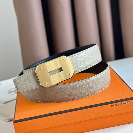 Replica Hermes Neo Reversible Belt 32MM Gray/Black Clemence 