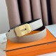 Replica Hermes Neo Reversible Belt 32MM Gray/Black Clemence 
