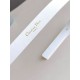Replica Dior Saddle 20MM Belt White Fake Replica Dior Saddle 20MM Belt White Fake