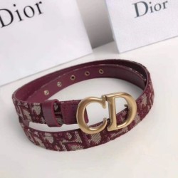 Replica Dior Saddle 20MM Belt Dior Oblique Jacquard Bordeaux Fake