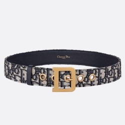Replica Dior Diorquake 35MM Belt Oblique Blue Fake