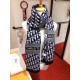 Replica Dior CD Oblique Stole Wool and Cashmere Blue Fake Replica Dior CD Oblique Stole Wool and Cashmere Blue Fake